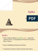 Epika - Znaky, Delenie