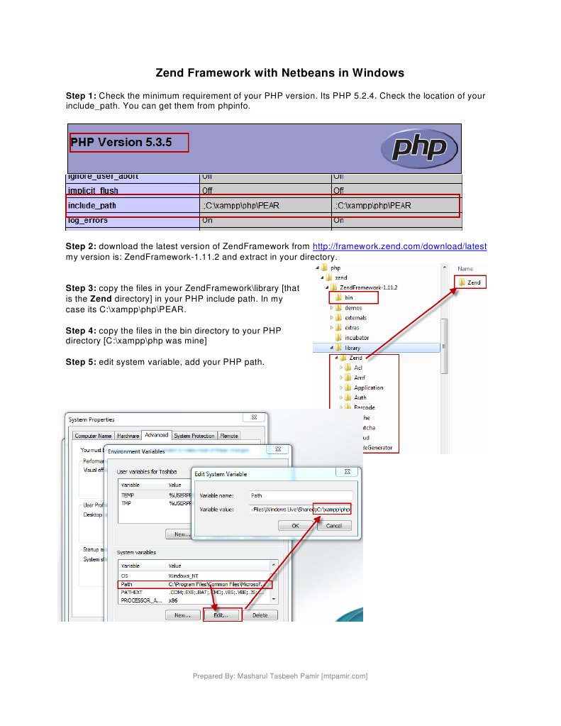 Installing Zend Framework in NetBeans | PDF | Career & Growth