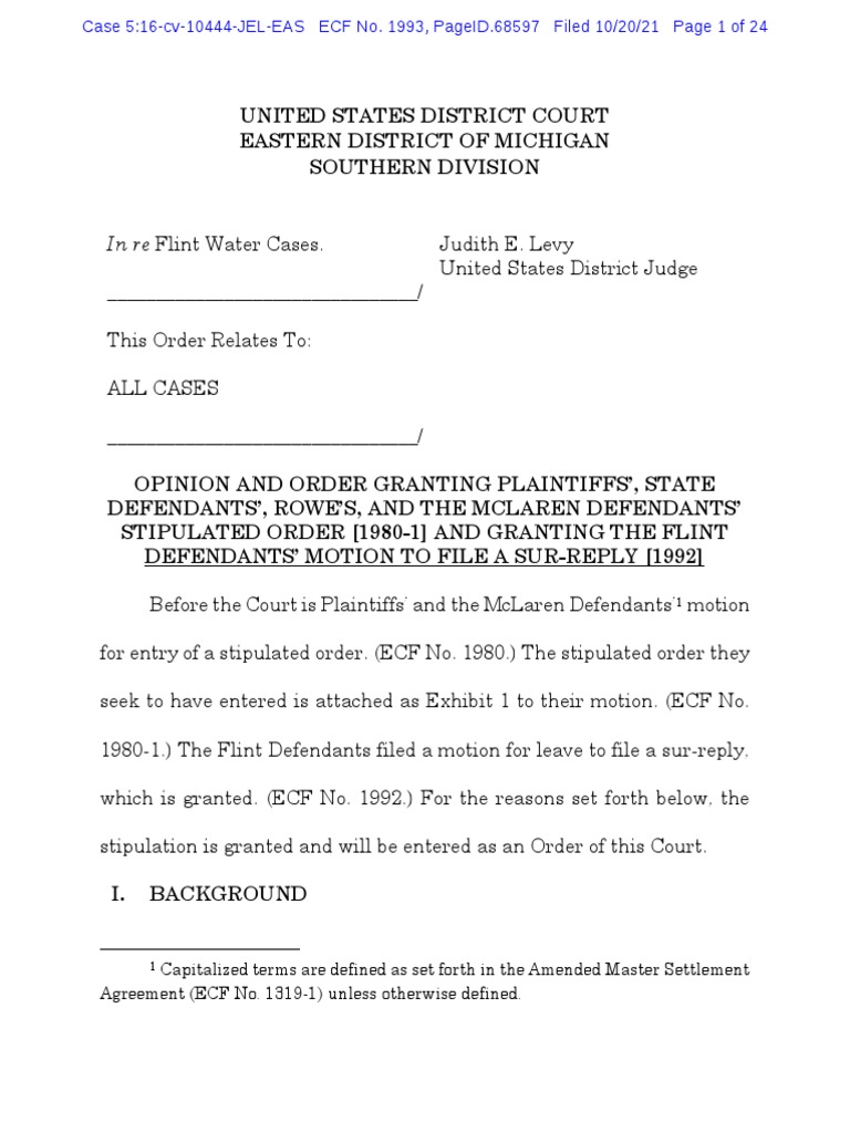 Waid V Snyder 10 20 2021 (UNITED STATES DISTRICT COURT EASTERN DISTRICT
