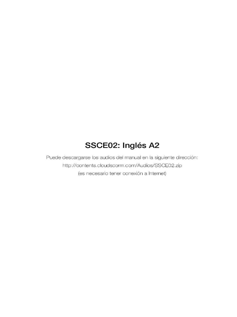 Ingles A2 | PDF