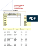 Calcular La Distancia Calcular El Flete Calcular Los Totales