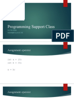 Programming Support Class: Oliver Kerr Okerr@Uclan - Ac.Uk