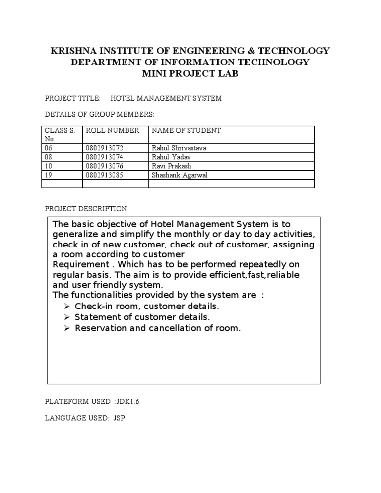 Krishna Institute of Engineering & Technology Department of Information ...