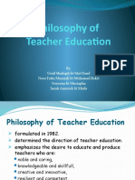 Philosophy of Teacher Education
