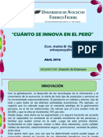 Cuanto Se Innova en El Perú