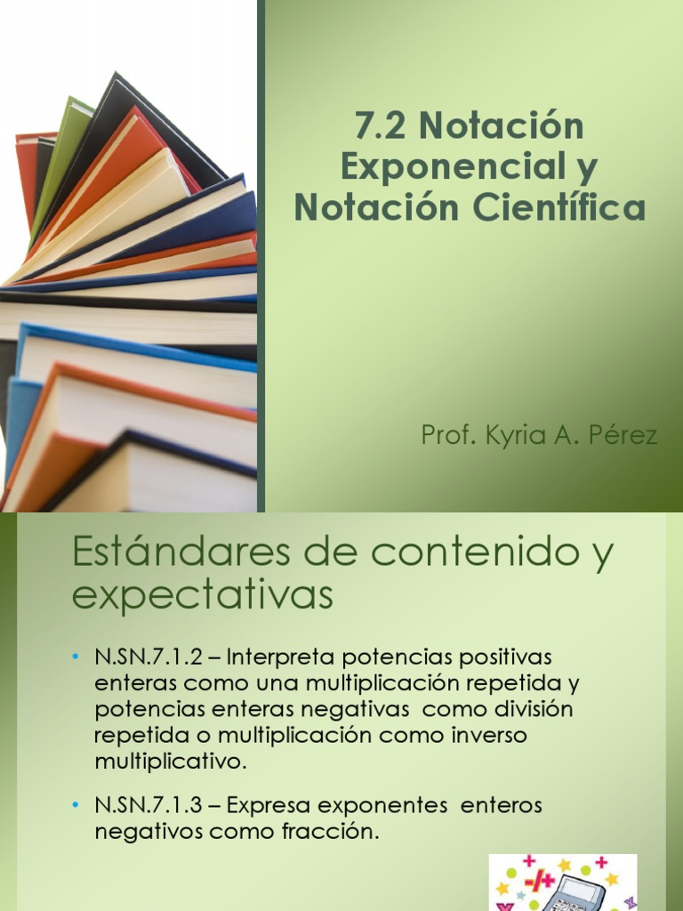 7 2 Notacion Exponencial y Notacion Cien | PDF | Exponenciación ...
