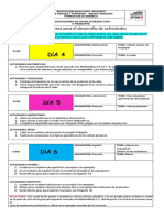 Cronograma de Actividades de La 6 A La 20 Grado 2do