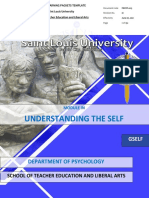Understanding The Self: Department of Psychology