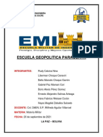 Informe Escuela Geopolitica Paraguaya