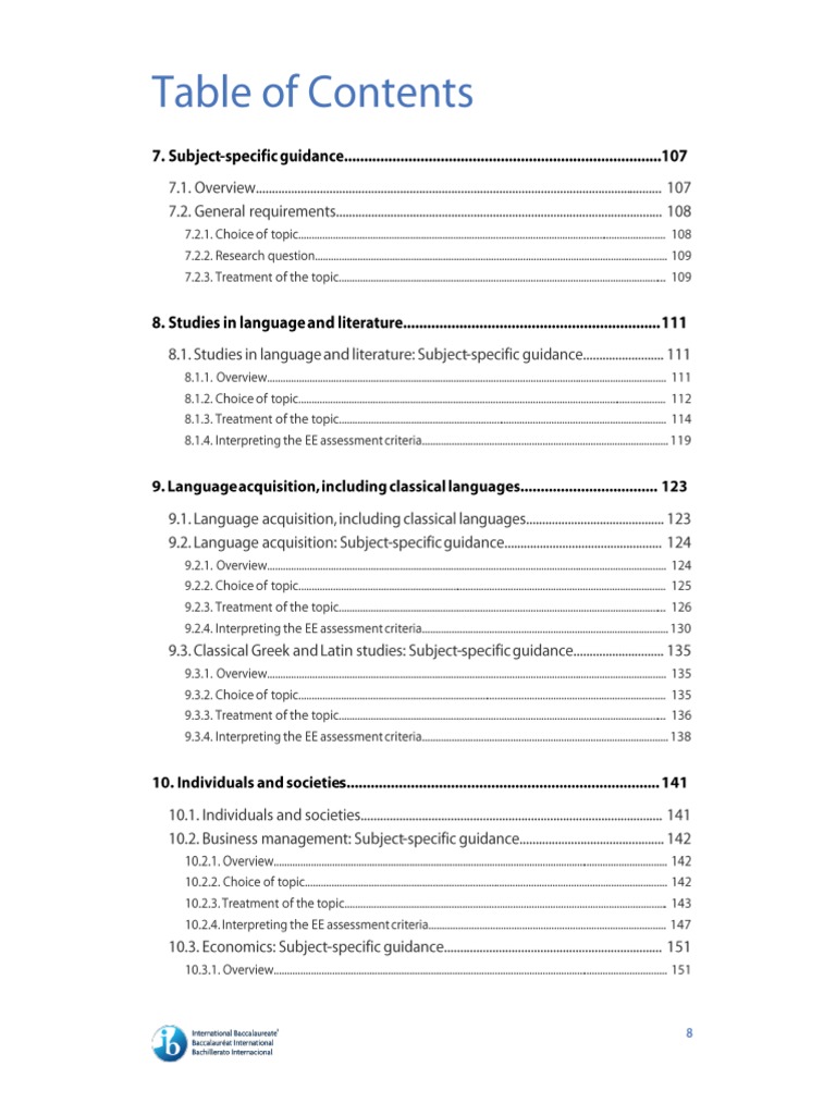 Extended Essay Subject Guidance | PDF | Essays | Academic Dishonesty