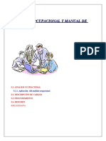 Analisis Ocupacional y Manual de Funciones