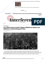 Los “Novios de La Muerte” Llegan a Bolivia en Alianza Con Militares y Criminal de Guerra Nazi _ Interferencia
