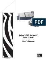Zebra ZXP Series 8 Card Printer User's Manual