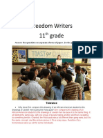 Freedom Writers 11 Grade: Iraila Mora 11B