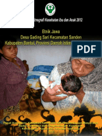Buku Seri Etnografi Kesehatan Ibu Dan Anak 2012 Etnik Jawa Desa Gading Sari Kecamatan Sanden Kabupaten Bantul Provinsi DaerahIstimewa Yogyakarta