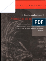 Francois Rene de Chateaubriand - Memorias de Ultratumba - Libro 09 (Ed. El Acantilado)