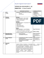 Conteúdo de Prova de A2 Do 9º Ano A 2º Tri