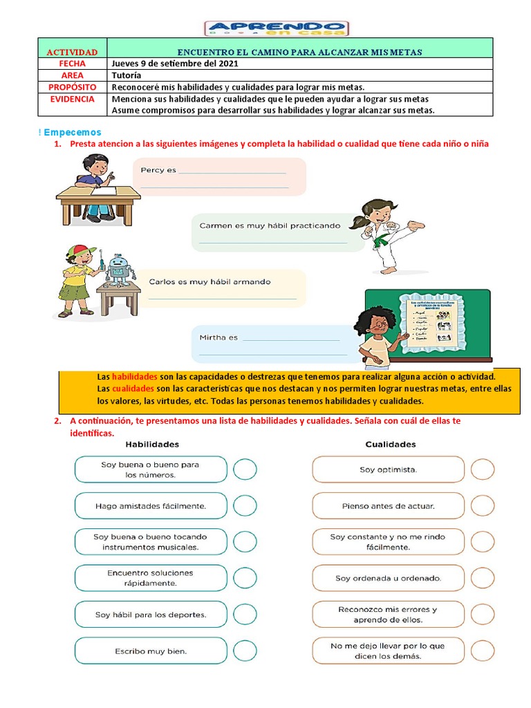 Jueves 9 de Set Tutorìa | PDF | Crecimiento personal y profesional ...