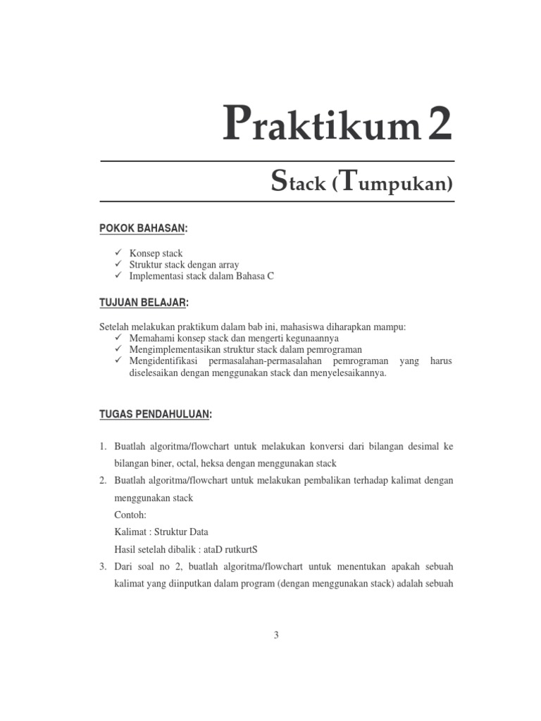 20 Contoh Soal Algoritma Stack Kumpulan Contoh Soal