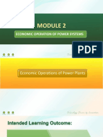 Economic Operations of Power Plants