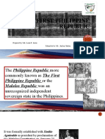 The First Philippine Republic