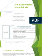 Renuncia a La Exoneración Del Calculo Del IGV (1)