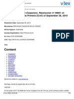 Causa No 1644:2009 (Casación) - Resolución No 36651 of Corte Suprema, Sala Primera (Civil) of September 30, 2010