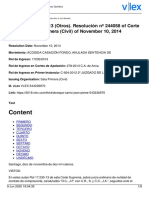 Causa Nº 17230 - 2013 (Otros) - Resolución Nº 244058 de Corte Suprema, Sala Primera (Civil) de 10 de Noviembre de 2014