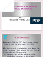 0001 - 2021 - Monev Internal PHP2D, P3D Dan Program Wira Desa - Okt 2021