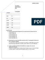 Calcule La Concentración de Glucosa en Un Suero Que Da Una Lectura de 0.125