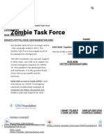 CDC Foundation Zombie Task Force Page