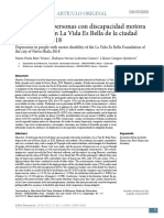 Depresión en Personas Con Discapacidad Motora