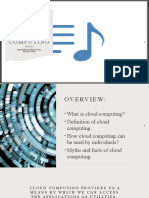 Cloud Computing Overview and Technologies