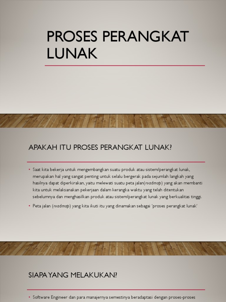 RPL 3. Proses Perangkat Lunak | PDF
