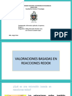 Valoraciones Redox Simétrica y Asimétrica