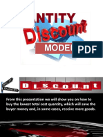 Quantity Discount Model (Example)