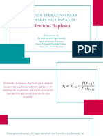 Método Iterativo para Sistemas No Lineales, Newton - Raphson