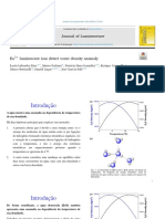 Íons luminescentes Eu3+ detectam anomalia na densidade da água