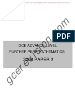 Further Maths Paper 2 2008