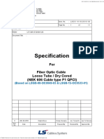 Completed Datasheet For Fiber Optic Cable - LS Korea