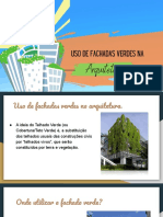 Usando fachadas verdes na arquitetura