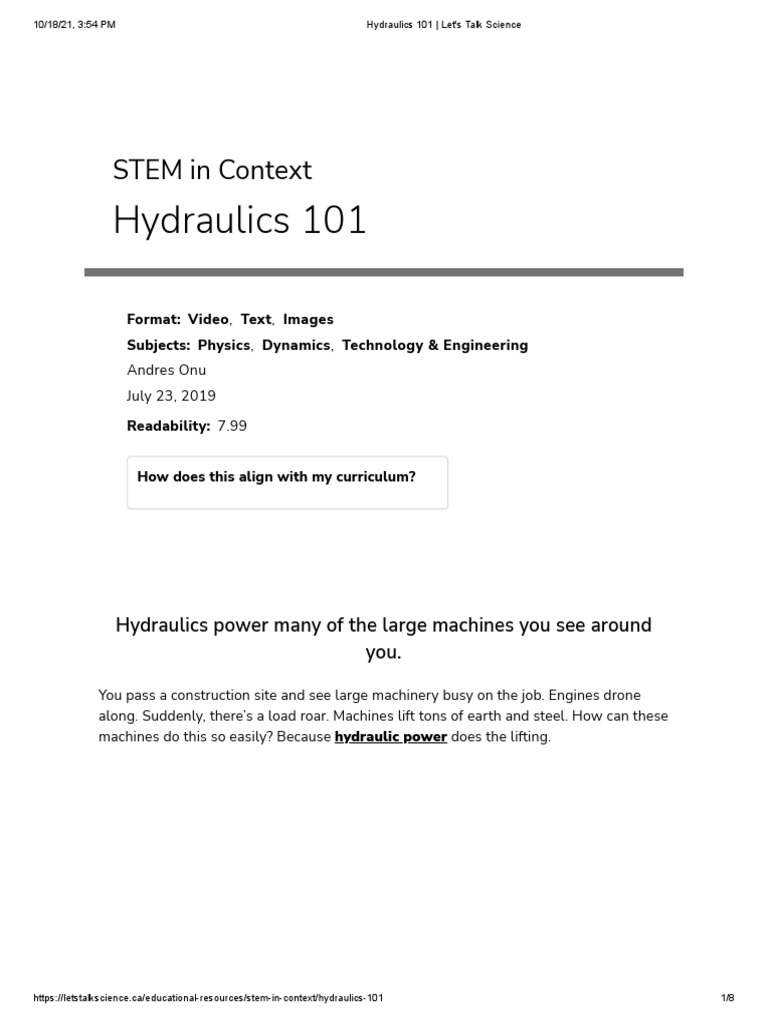 HYDRAULICS 101 A COMPLETE GUIDE visual data 7