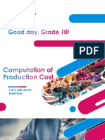 Computation of Production Cost