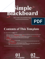 Simple Blackboard Presentation