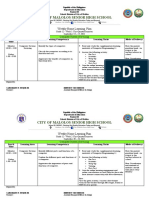 City of Malolos Senior High School: Weekly Home Learning Plan