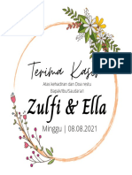 Terima Kasih: Zulfi & Ella