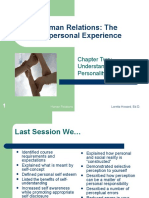 Human Relations: The Interpersonal Experience: Chapter Two: Understanding Personality Types