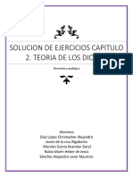 SOLUCION DE EJERCICIOS CAPITULO 2. TEORIA DE LOS DIODOS Equipo 5