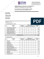 Borang Markah Progress PHD UTHM