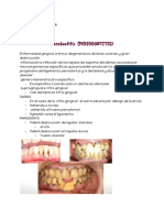 Enfermedades periodontales y sus manifestaciones
